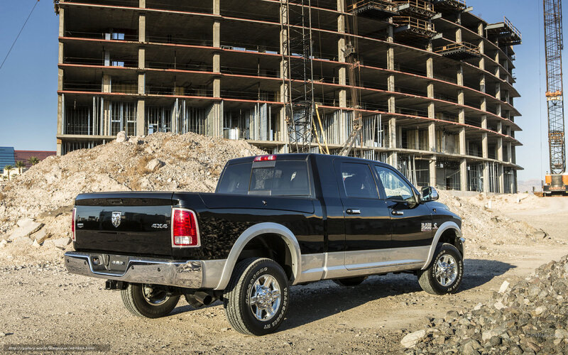 Black Ram 2500 at construction site