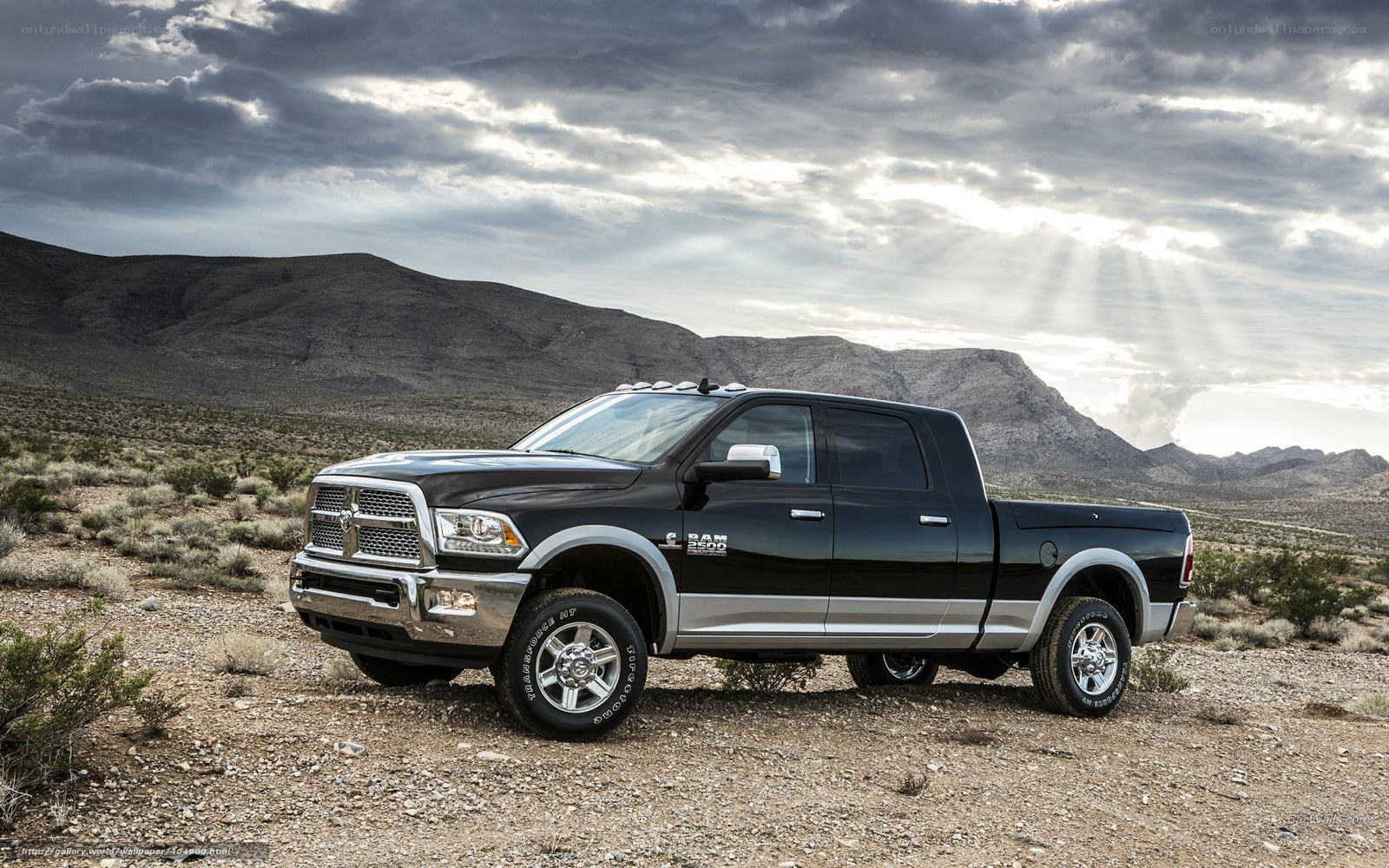 Black Ram 2500 in desert