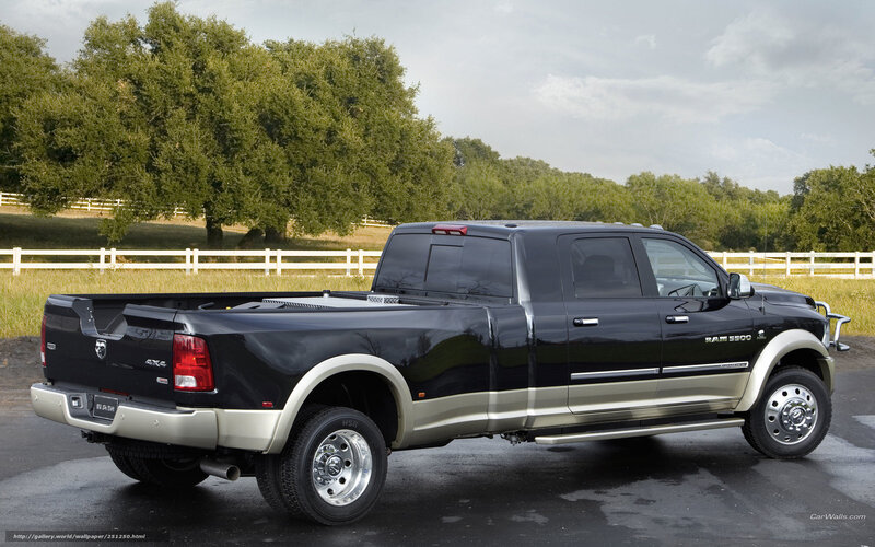 black ram 3500 dually truck
