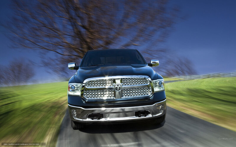 Black Ram Pickup Truck — Blue