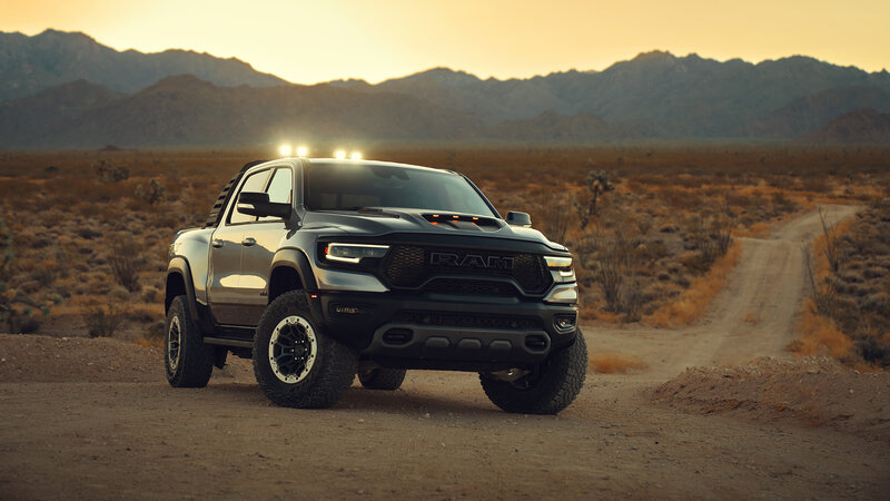 Black Ram Pickup Truck — Brown