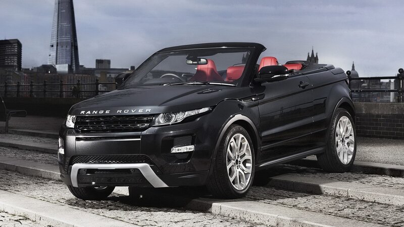 Black Range Rover convertible
