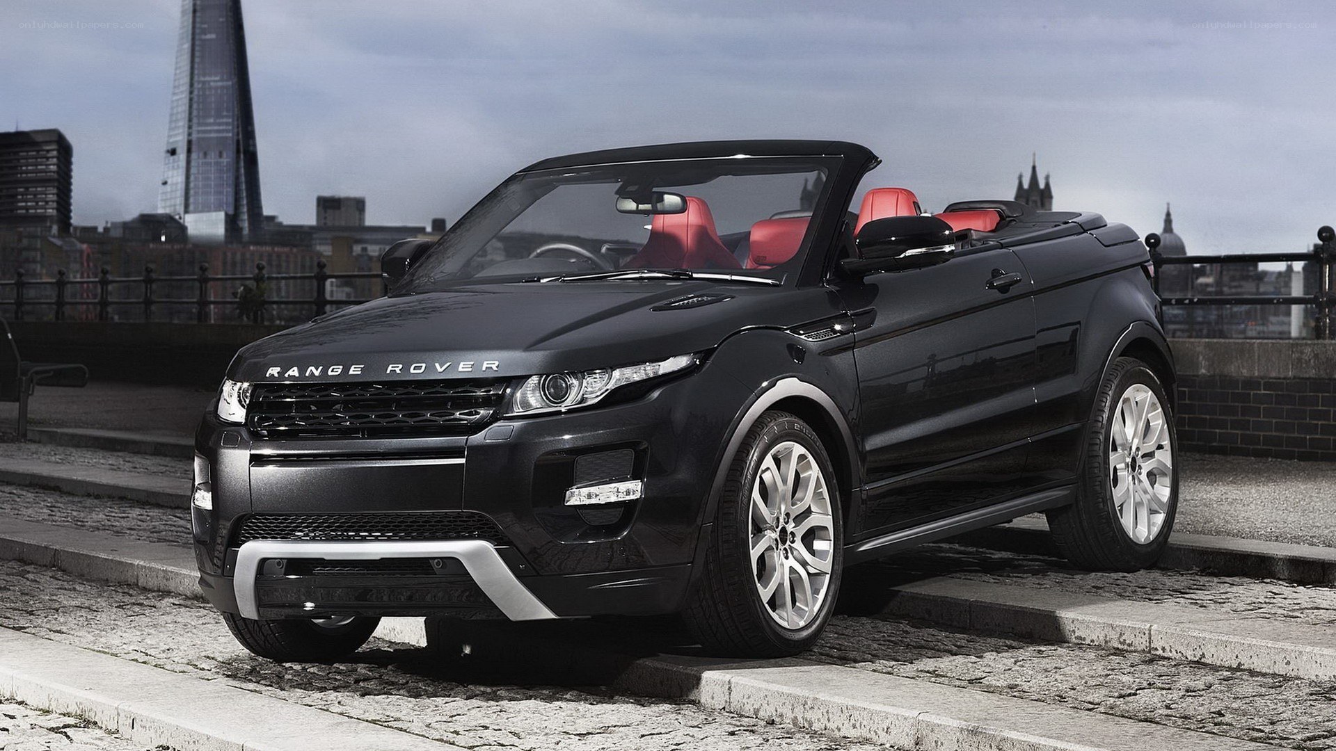 Black Range Rover convertible
