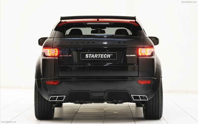Black Range Rover Evogue
