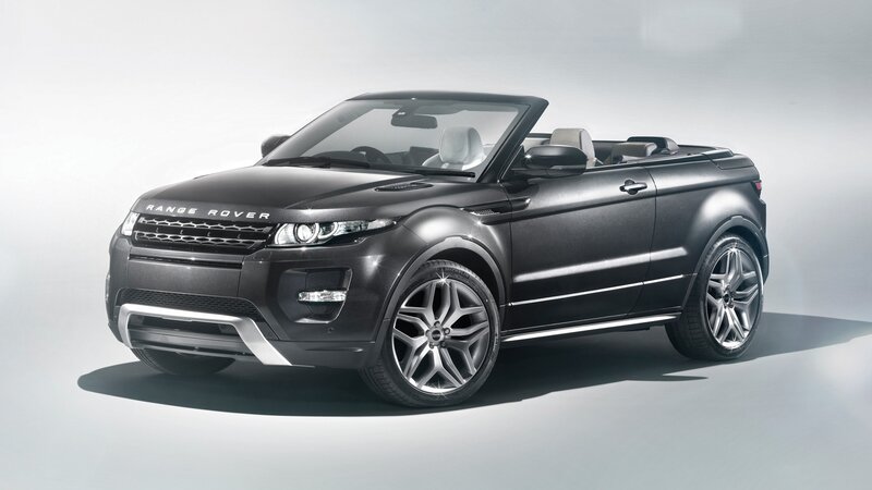 Black Range Rover Evoque Convertible
