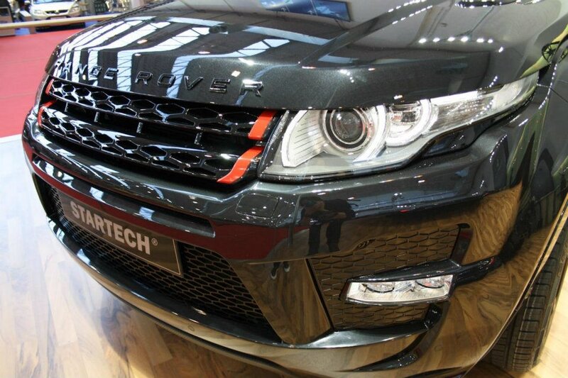 black range rover front view