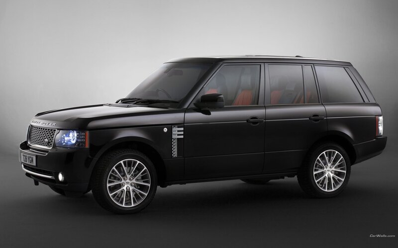 Black Range Rover luxury SUV