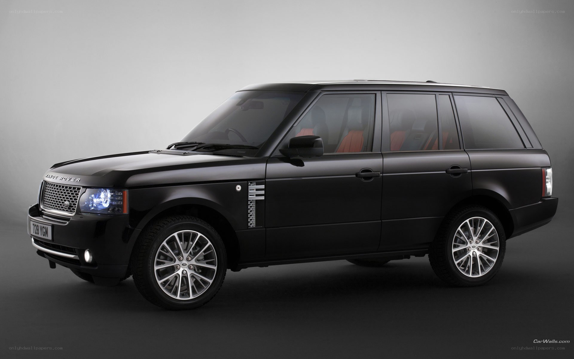 Black Range Rover luxury SUV