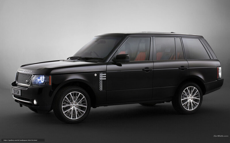 Black Range Rover luxury SUV