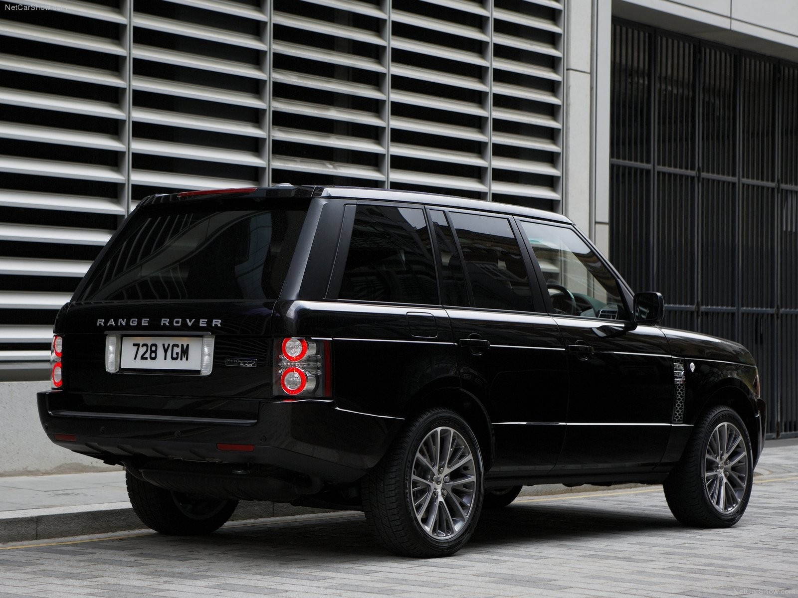 Black Range Rover parked