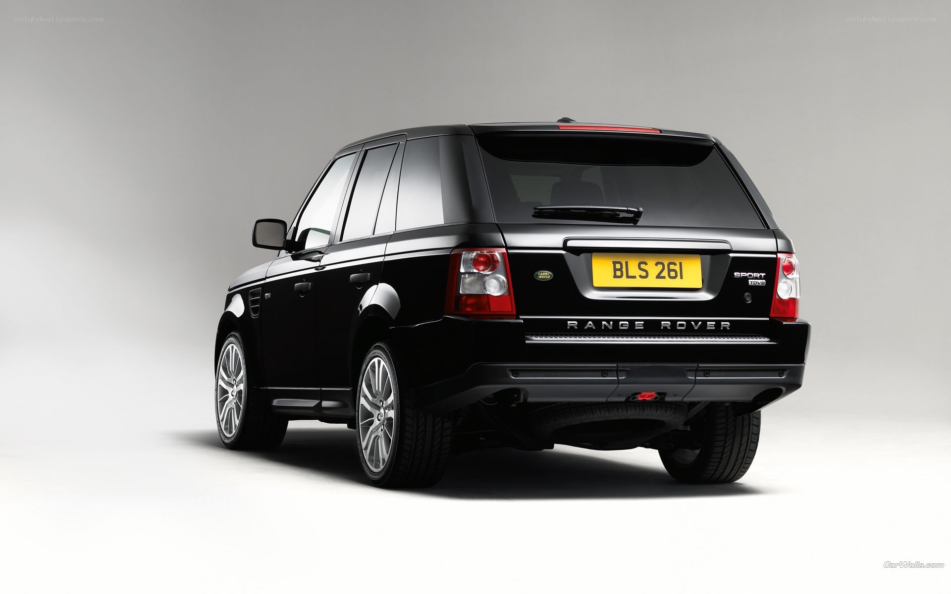 black range rover sport