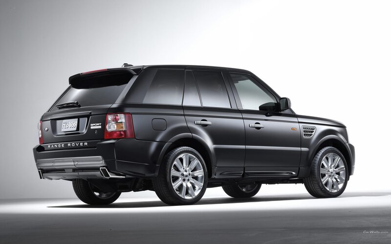 black range rover sport