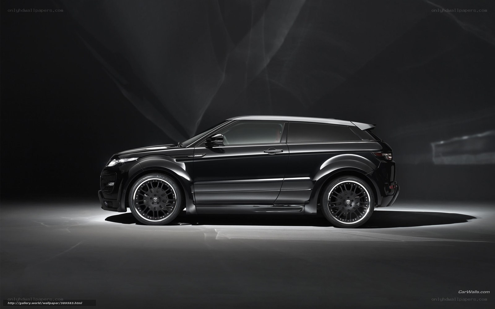black range rover suv