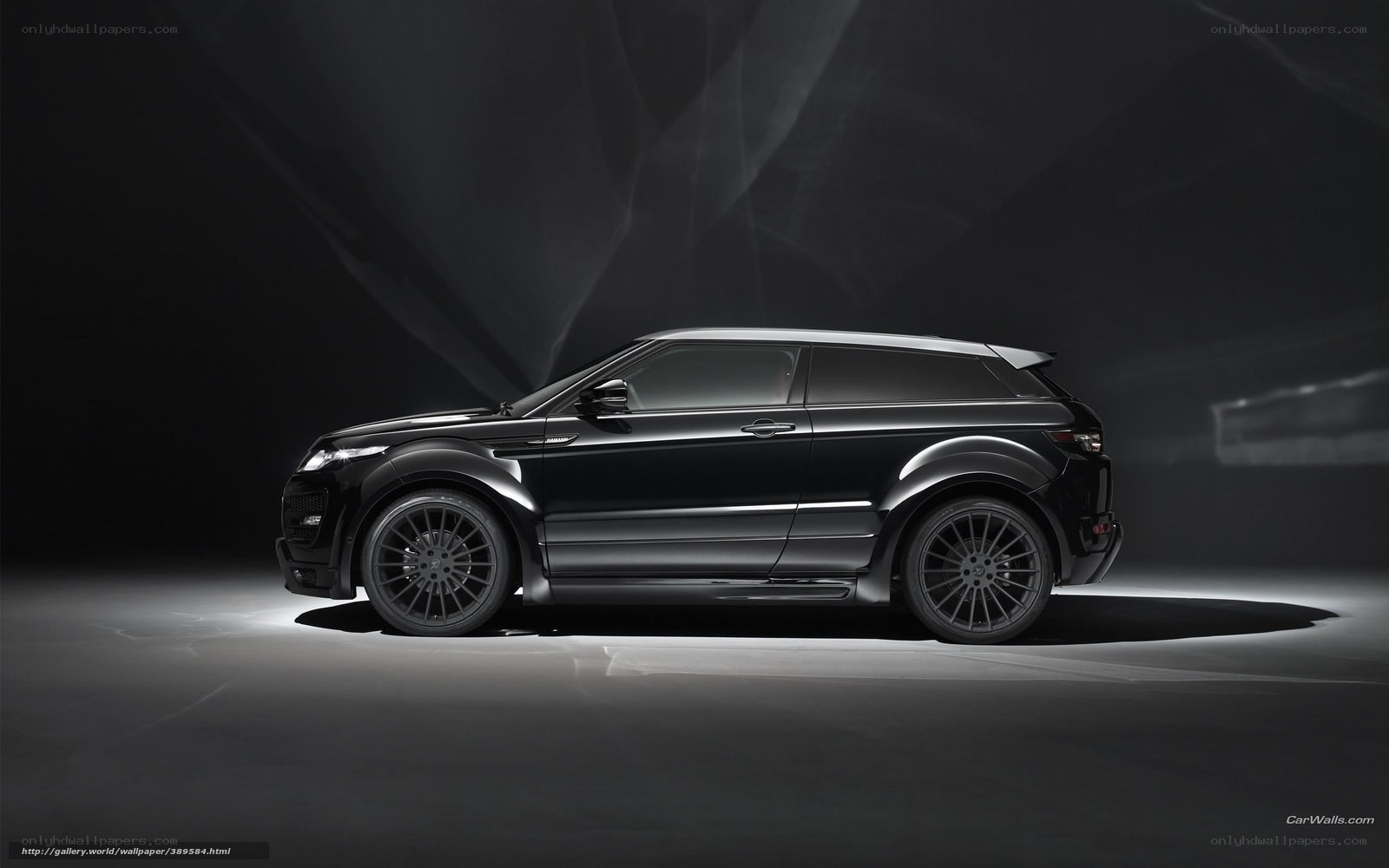 black range rover suv