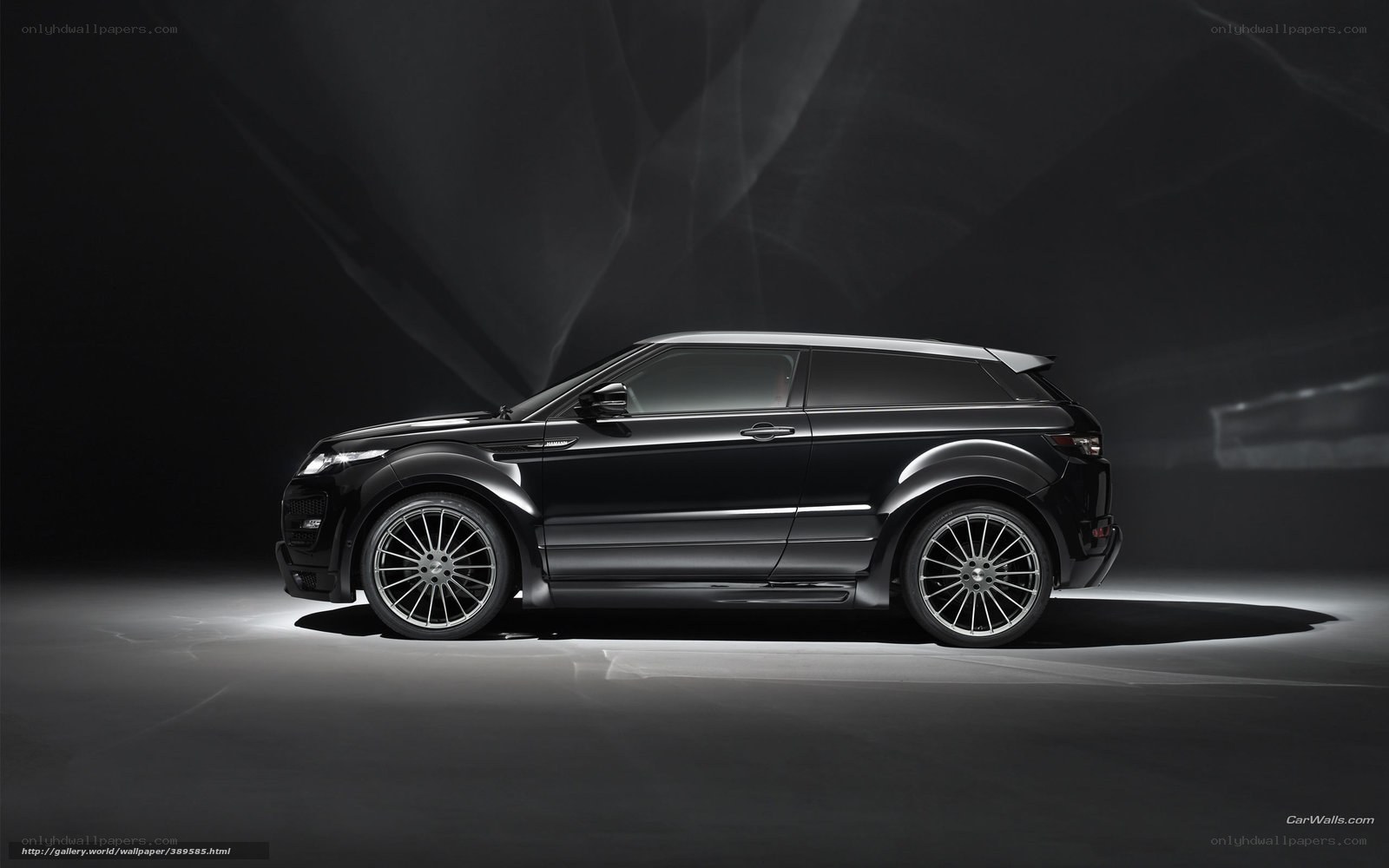 black range rover suv
