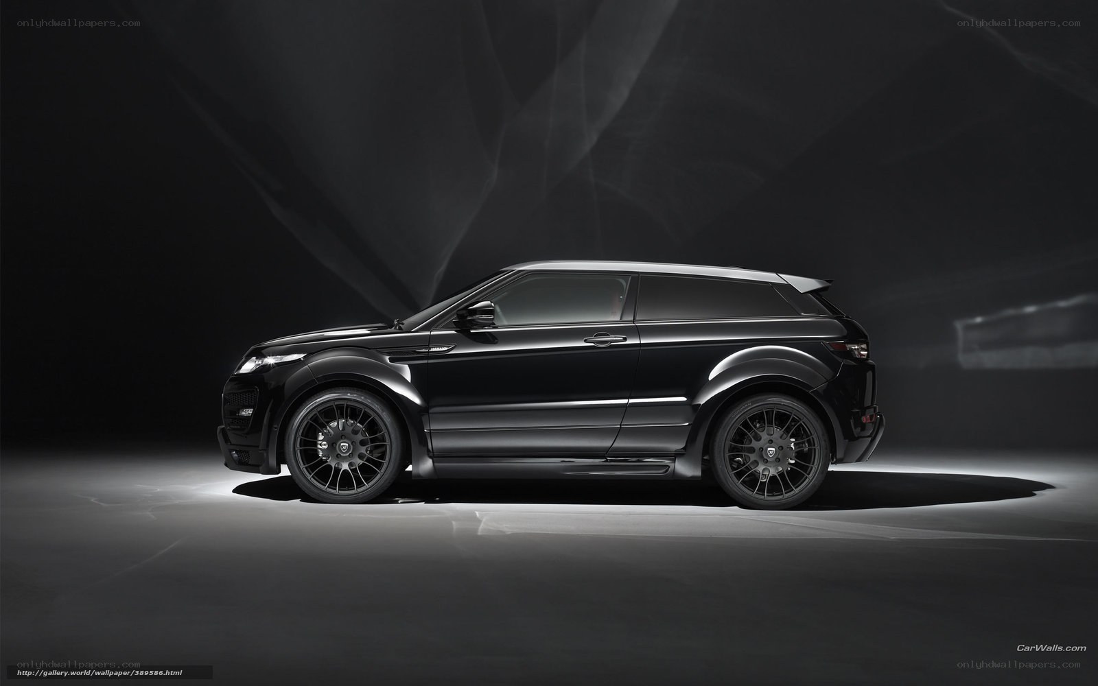 black range rover suv
