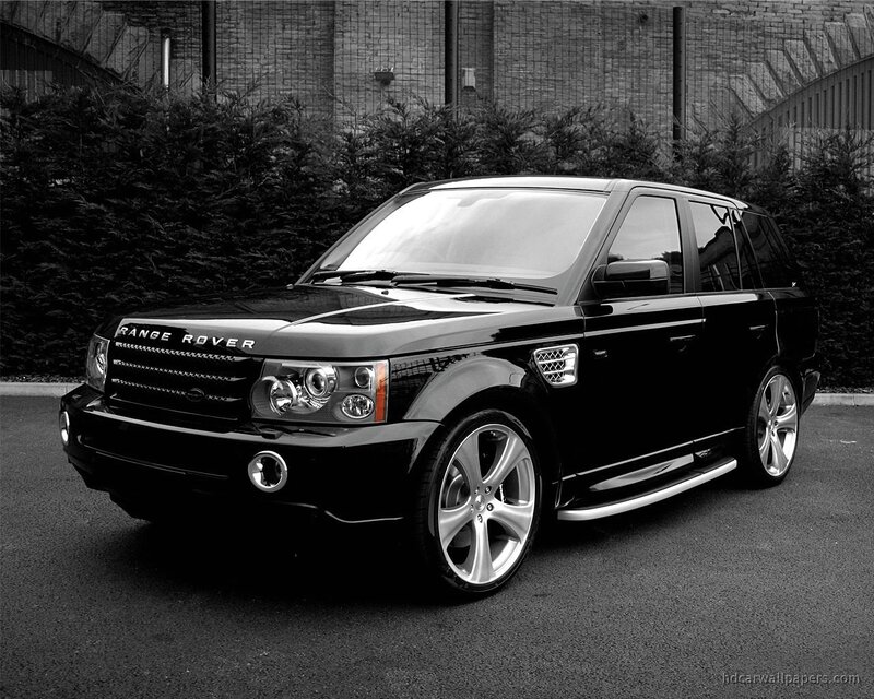 Black Range Rover SUV