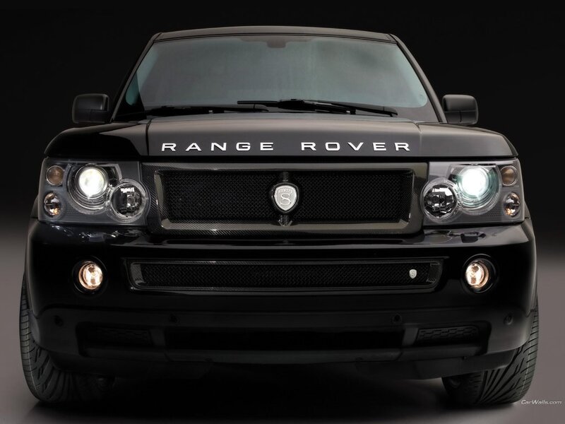 black range rover suv