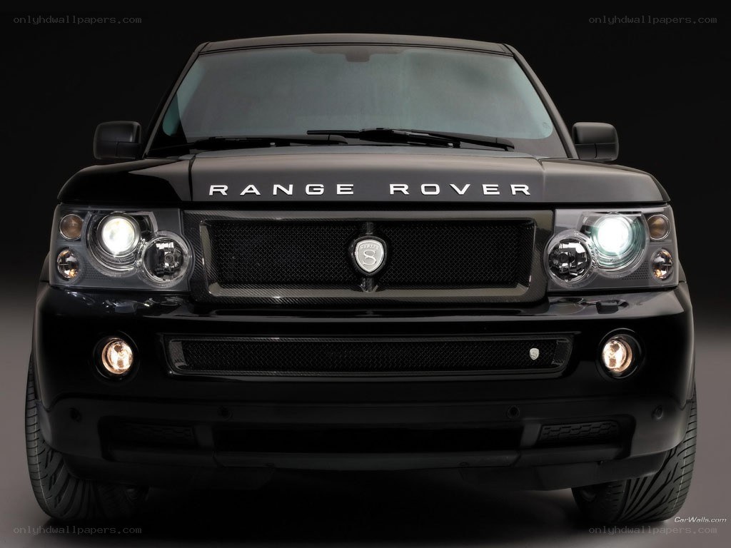 black range rover suv