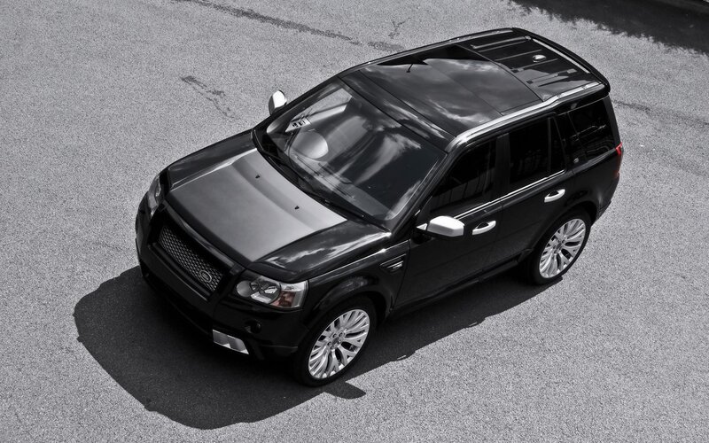 black range rover suv