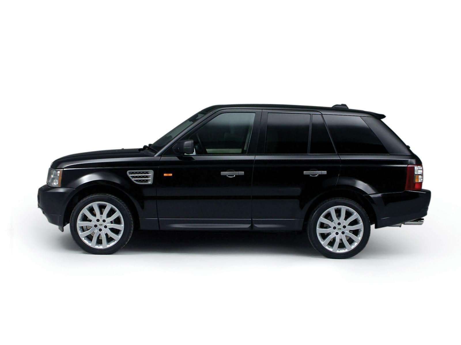 black range rover suv