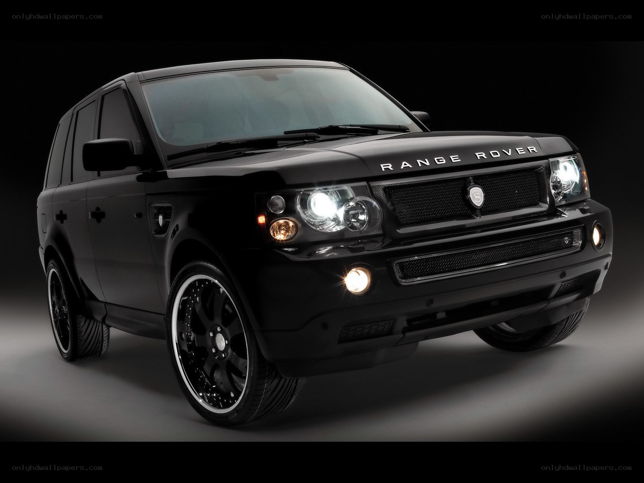 Black Range Rover SUV