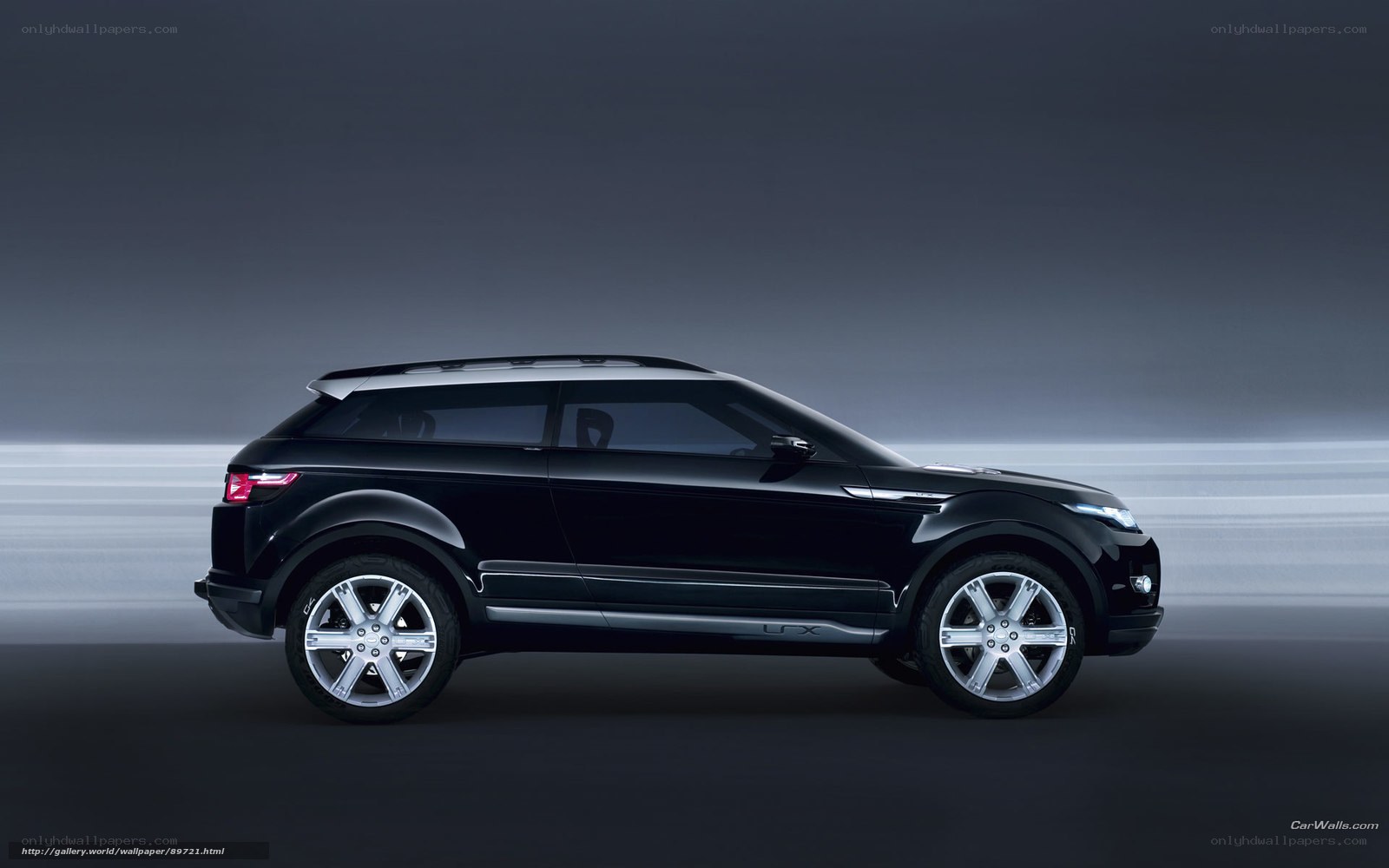 black range rover suv