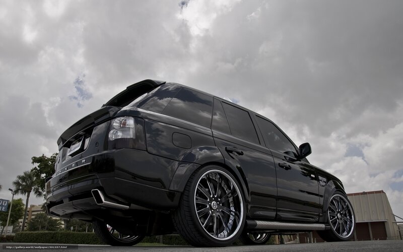Black Range Rover Suv — Dramatic, Afternoon, Photograph, Car