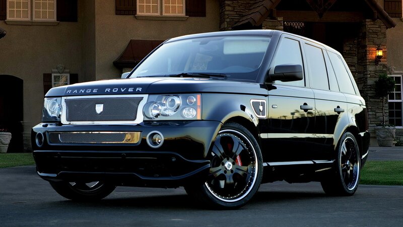 Black Range Rover Suv — Dramatic, Night, Photograph, House, Grille