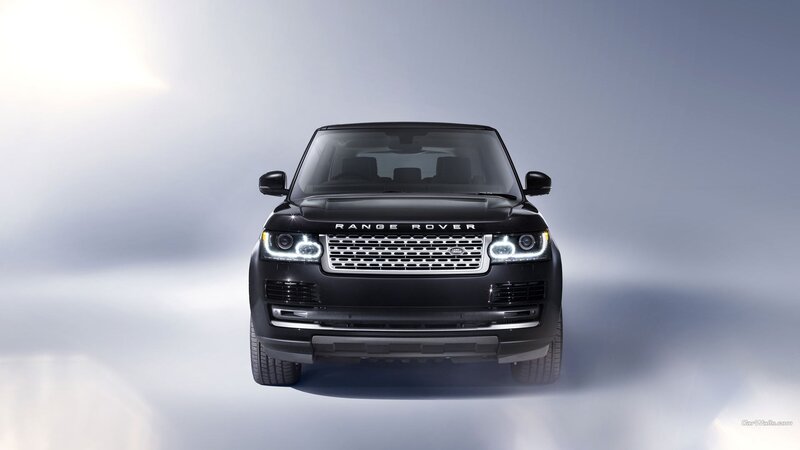 Black Range Rover Suv — Dramatic, Photograph, Car, Headlights, Grille