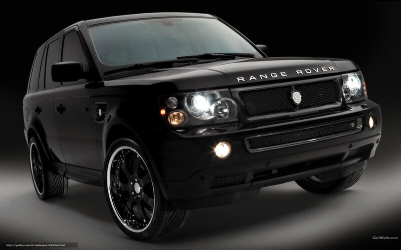 Black Range Rover Suv — Dramatic, Photograph, Headlights