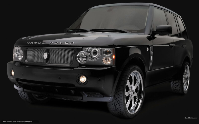 Black Range Rover Suv — Dramatic, Photograph, Headlights, Wheels