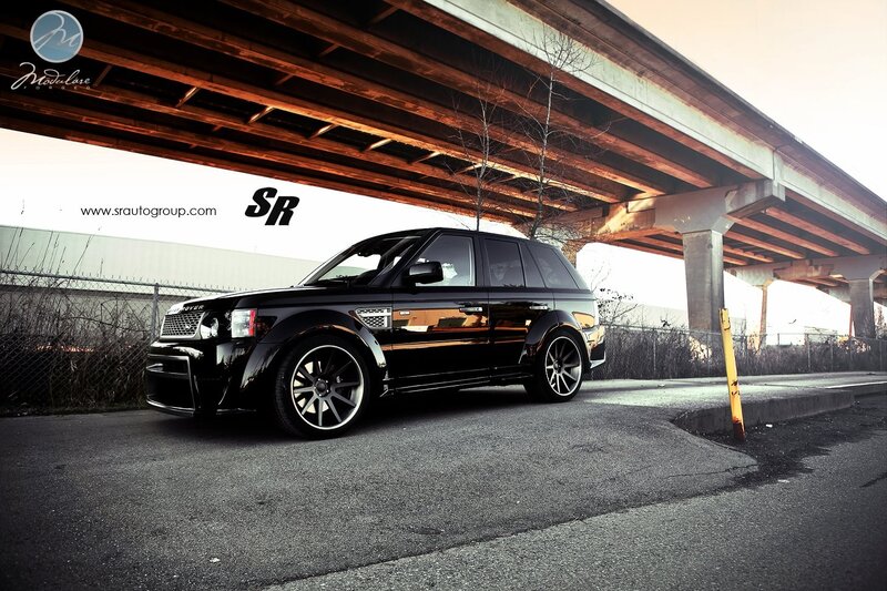 Black Range Rover Suv — Dramatic, Sunset, Photograph, Bridge, Fence