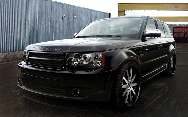 Black Range Rover Suv — Neutral, Photograph