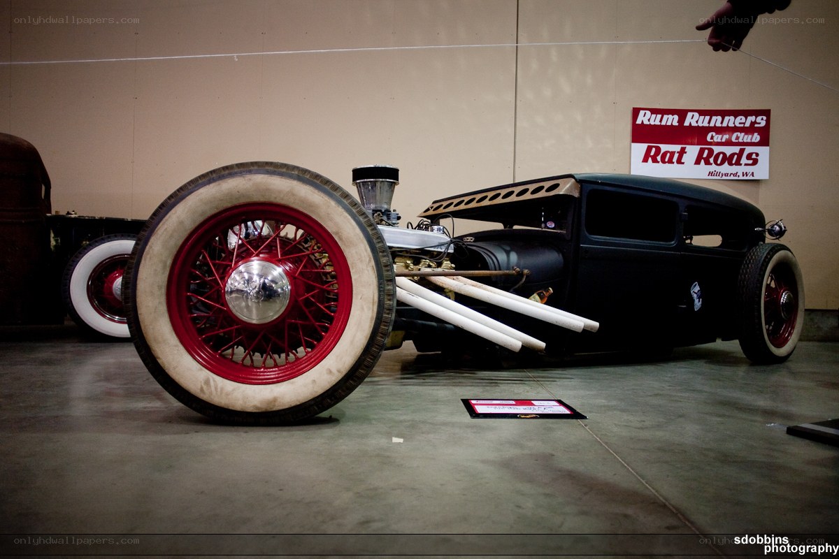 black rat rod car