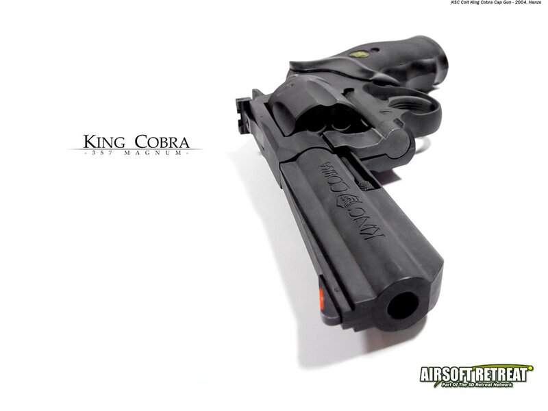 Black Revolver Gun — Neutral, Photograph, Text Logo