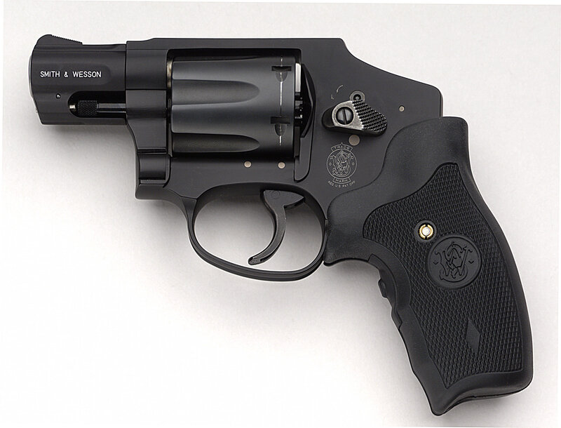 Black Revolver Handgun — Neutral, Photograph