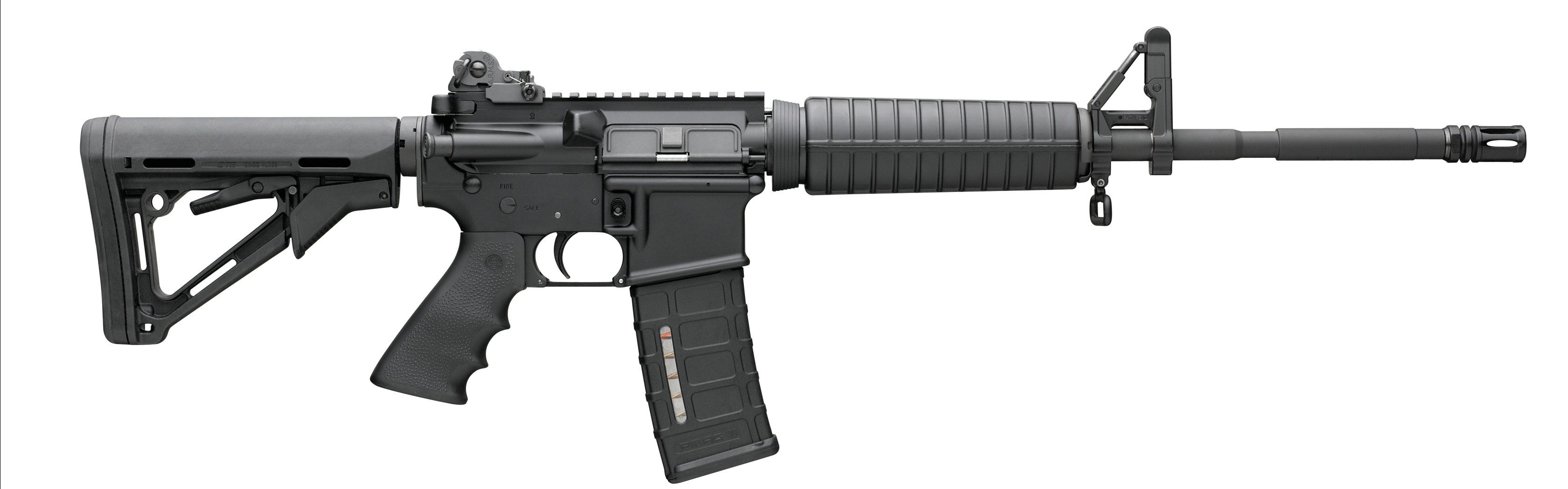 black rifle firearm