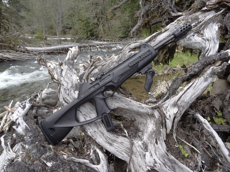 Black Rifle on Driftwood