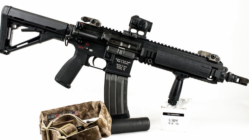 Black Rifle with Accessories — Neutral, Photograph