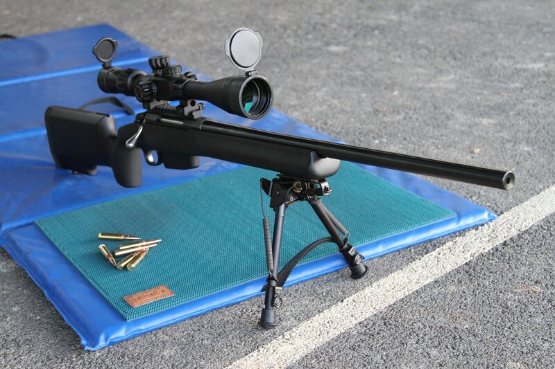 Black Rifle with Scope — Blue