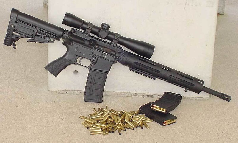Black Rifle with Scope — Neutral