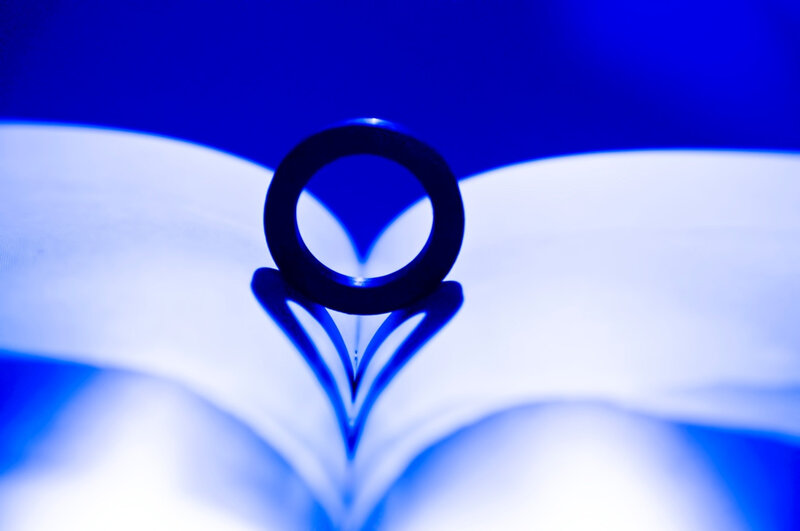 Black Ring on Book Pages