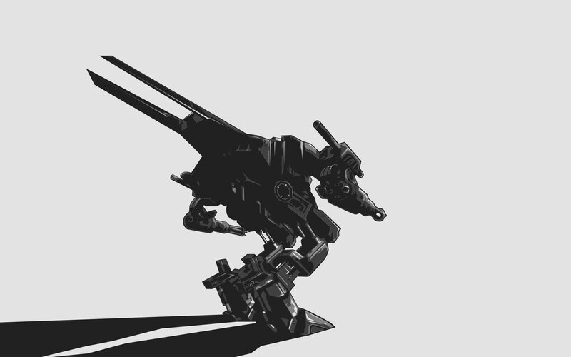 Black Robot Mech