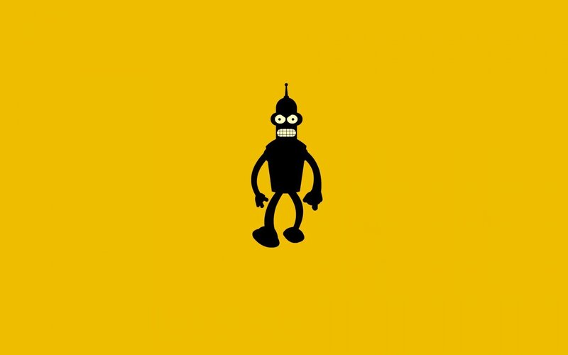 Black Robot Silhouette