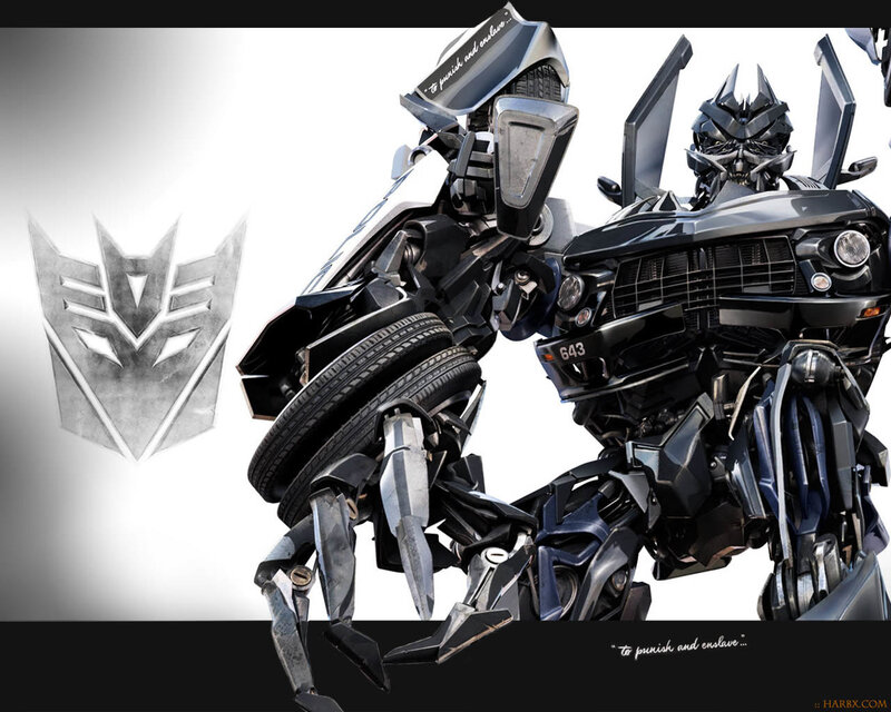 Black Robot Transformer — Dramatic