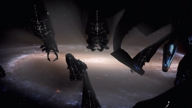 Black Robotic Figures