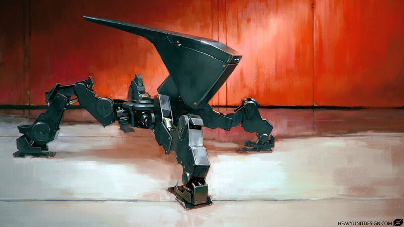 Black Robotic Walker