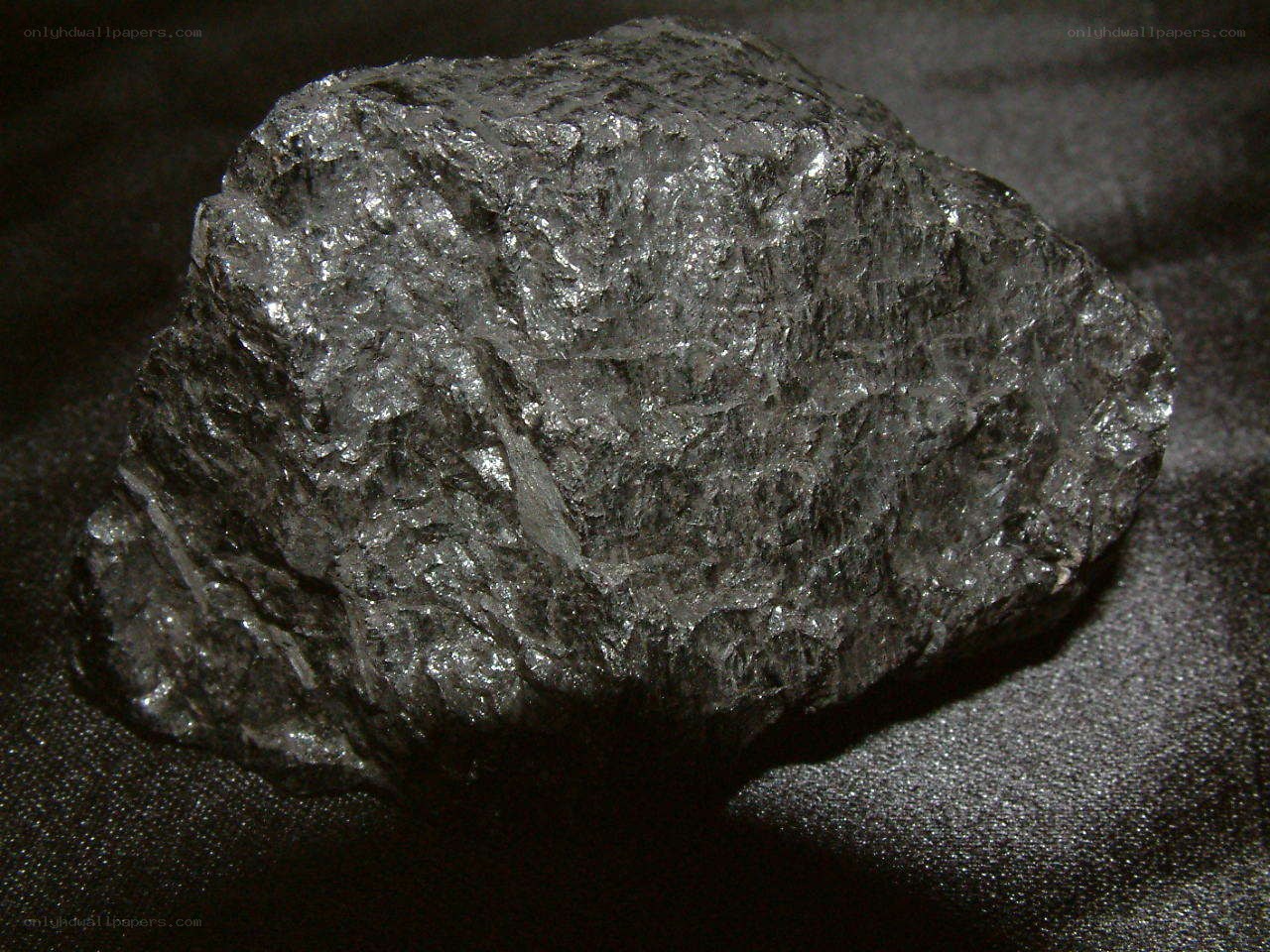 black rock mineral specimen