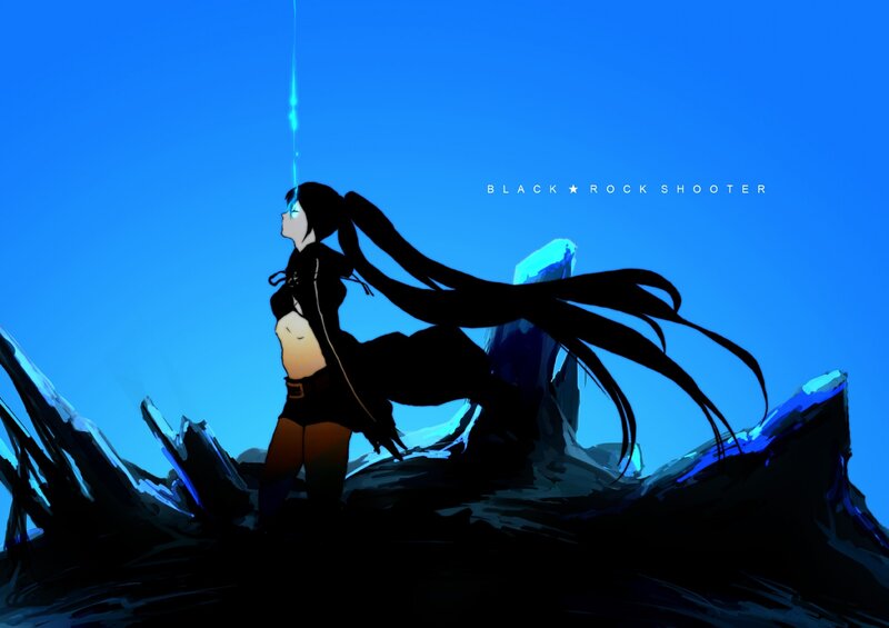 black rock shooter character art